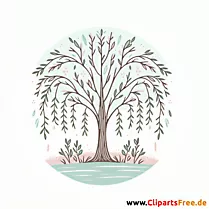 Weide Clipart - Bilder zum Thema Bäume