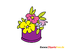 Blumen Clipart, Bild, Comic, Cartoon gratis
