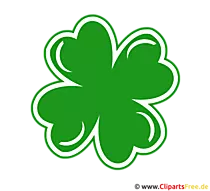 Kleeblatt Clipart Bild gratis zum Drucken