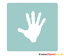 Fünf Finger Bild, Clipart