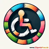 Pictogram sign disabled symbol