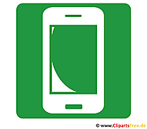 Smartphone Icon grün - Icons für Websites