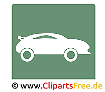 Sportwagen Piktogramm