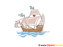 Christoph Kolumbus Schiff Clipart