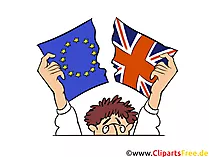 Brexit Flaggen EU UK - Bilder, Illustrationen, Clipart
