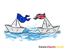 Papierschiffe Brexit UK EU Clipart kostenlos, Bilder gratis