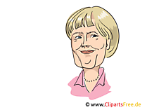 Angela Merkel Karikatur kostenlos