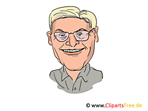 Frank-Walter Steinmeier Karikatur, Bild, Illustration, Comic