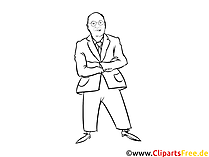 Gysi Cartoon, Karikatur, Comic schwarz-weiss zum Drucken