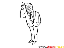 Martin Schulz Cartoon, Karikatur, Comic schwarz-weiss zum Drucken (2)