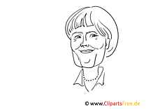 Merkel Zeichnung kostenlos