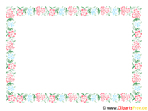 Bilderrahmen mit schönen Blumen