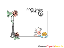 Download Bild-Rahmen mit Blumen und Frühstück