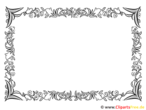 Rahmen dekorativ floral