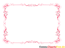 Rosa Rahmen für Bilder zum Herunterladen und Drucken