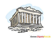 Akropolis Bild, Clipart, Illustration, Grafikm gratis
