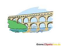 Aqueduct Clip Art, Bild, Cartoon