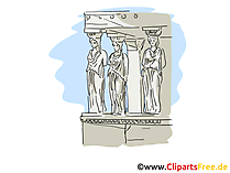 Athen Reisen Cliparts, Bild, Cartoon