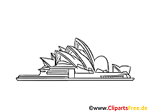 Australien Sidney Bild, Zeichnung, Clipart gratis