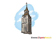 Big Ben London Bild, Clipart, Illustration, Grafikm gratis