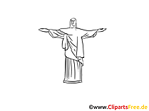 Brasilien Reise Bild, Zeichnung, Clipart gratis