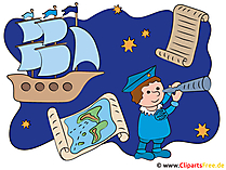 Christopher Kolumbus Amerika_s Entdeckung Illustration, Clipart, Bild