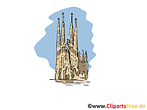 Clipart Reisen Barcelona