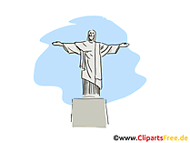 Cristo Redentor Clip Art, Bild, Cartoon