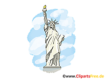 Freiheitsstatue Bild, Clipart, Grusskarte gratis