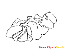 Grosse Chinesische Mauer Bild, Zeichnung, Clipart gratis
