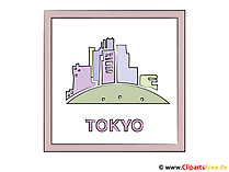 Hauptstadt Japans Tokyo Clipart