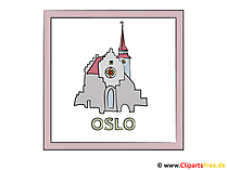Hauptstadt Oslo Clipart