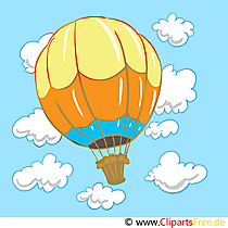 Heißluftballon Image, Clip Art, Cartoon, Bild