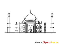 Indien Bild, Zeichnung, Clipart gratis