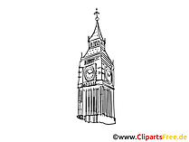 London Bild, Zeichnung, Clipart gratis