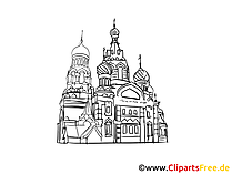 Moskau Bild, Zeichnung, Clipart gratis