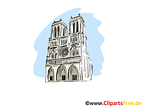 Notre-Dame de Paris Clipart, Bild