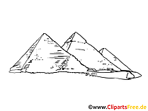 Pyramiden Bild, Zeichnung, Clipart gratis
