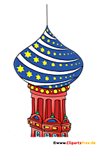 Russische Kirsche in Zwiebelform Clipart, Bild