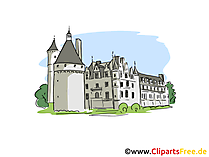 Schloss Clipart, Bild, Cartoon