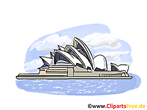 Sydney Opera House Australien Bild, Clipart, Illustration, Grafikm gratis
