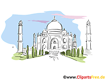 Taj Mahal Clip Art, Bild, Cartoon