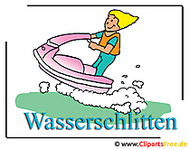 Wasserschlitten Bild Clipart free
