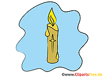 Kerze Clipart-Bild zu Allerheiligen