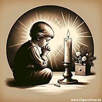 Buß- und Bettag Illustration im klassischen Stil