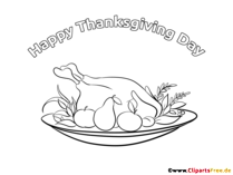 Braten Clipart schwarz-weiss