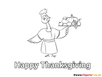 Clipart-Bild Truthahn