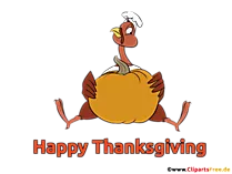 Happy Thanksgiving Clip Art, Bild, Grußkarte