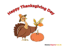Happy Thanksgiving Day Cartoon Clip Art