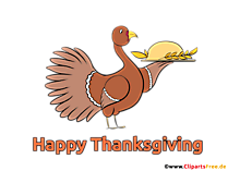 Thanksgiving Day Illustration mit Truthahn